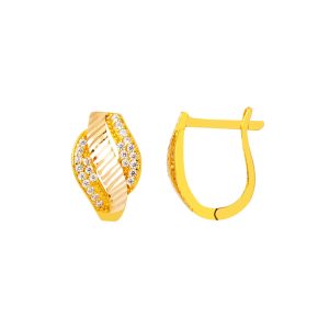 Işıltılı 14 Carats Femme Or Boucle d&rsquo;Oreille