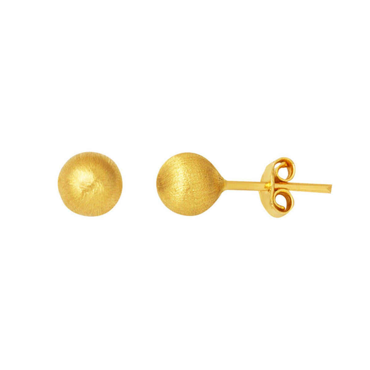 Kumlu 14 Karat Gold with Screws Top Earring