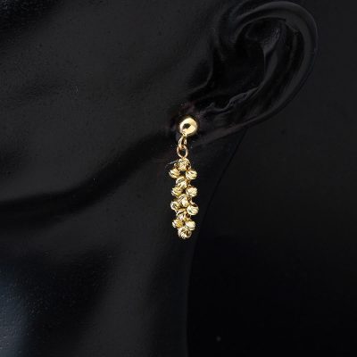 Top Altınlarla İşlenmiş 14 Ayar Sallantı Küpe - 14K - 2.36g - EZ Gold