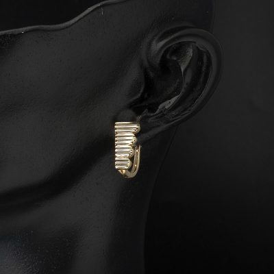 Kleopatra Taşsız Altın Küpe - 14K - 2.35g - EZ Gold