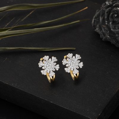 14 Ayar Altın Kartanesi Küpe - 14K - 2.73g - EZ Gold
