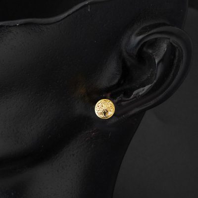 14 Ayar Yaşam Ağacı Altın Küpe - 14K - 1.51g - EZ Gold