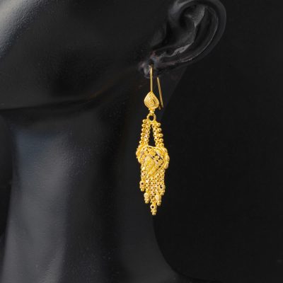 Hint İşi 22 Ayar Altın Küpe - 22K - 8.7g - EZ Gold