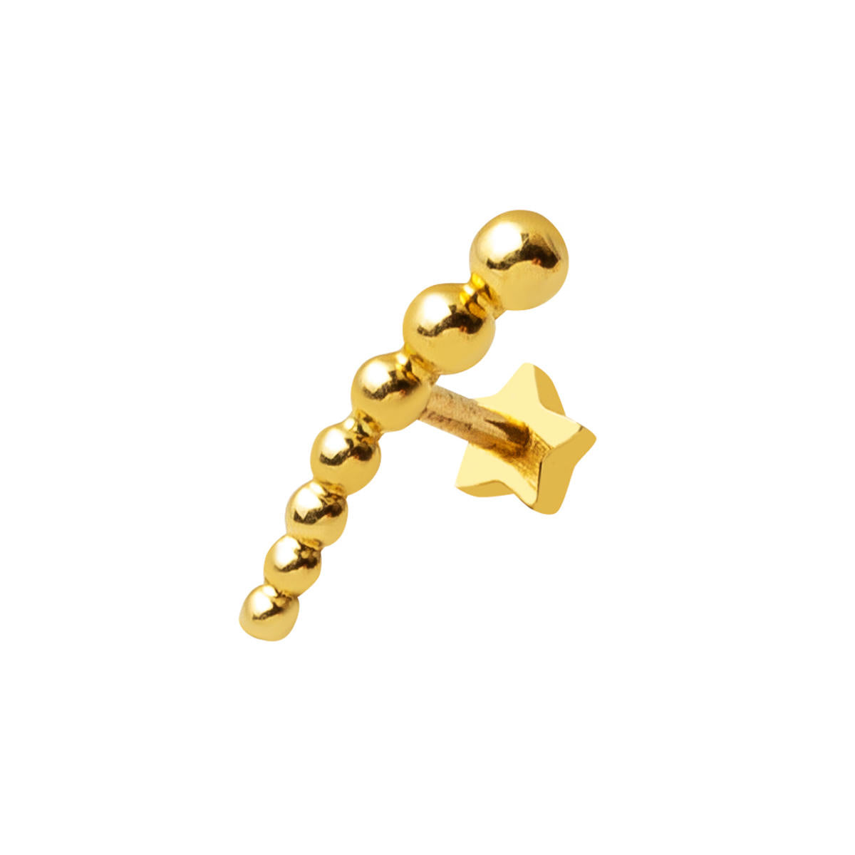 14 Karat Gold Piercing Tragus Earring