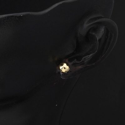 Petek 14 Ayar Altın Top Küpe 6 mm. - 14K - 1.07g - EZ Gold