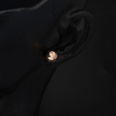 14 Ayar Top Altın Küpe Vidalı 7 mm. - 14K - 1.15g - EZ Gold