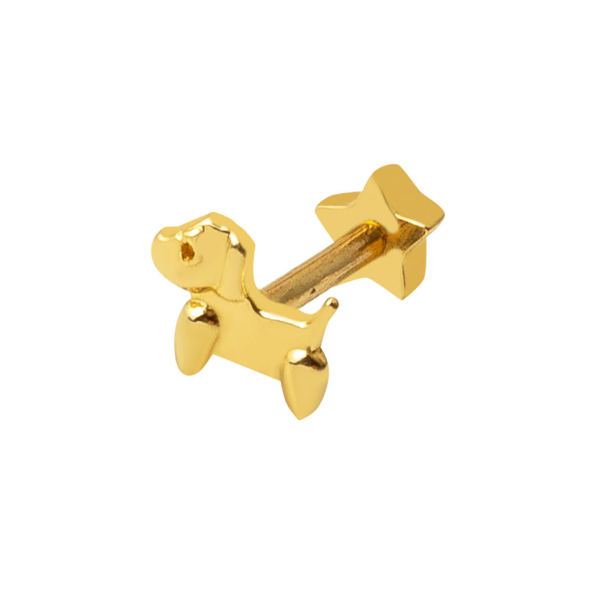14 Karat Gold Tragus Piercing Earring