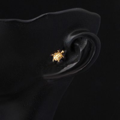 14K Gold Kaplumbağa Tragus Earring - 14K - 0.79g - EZ Gold