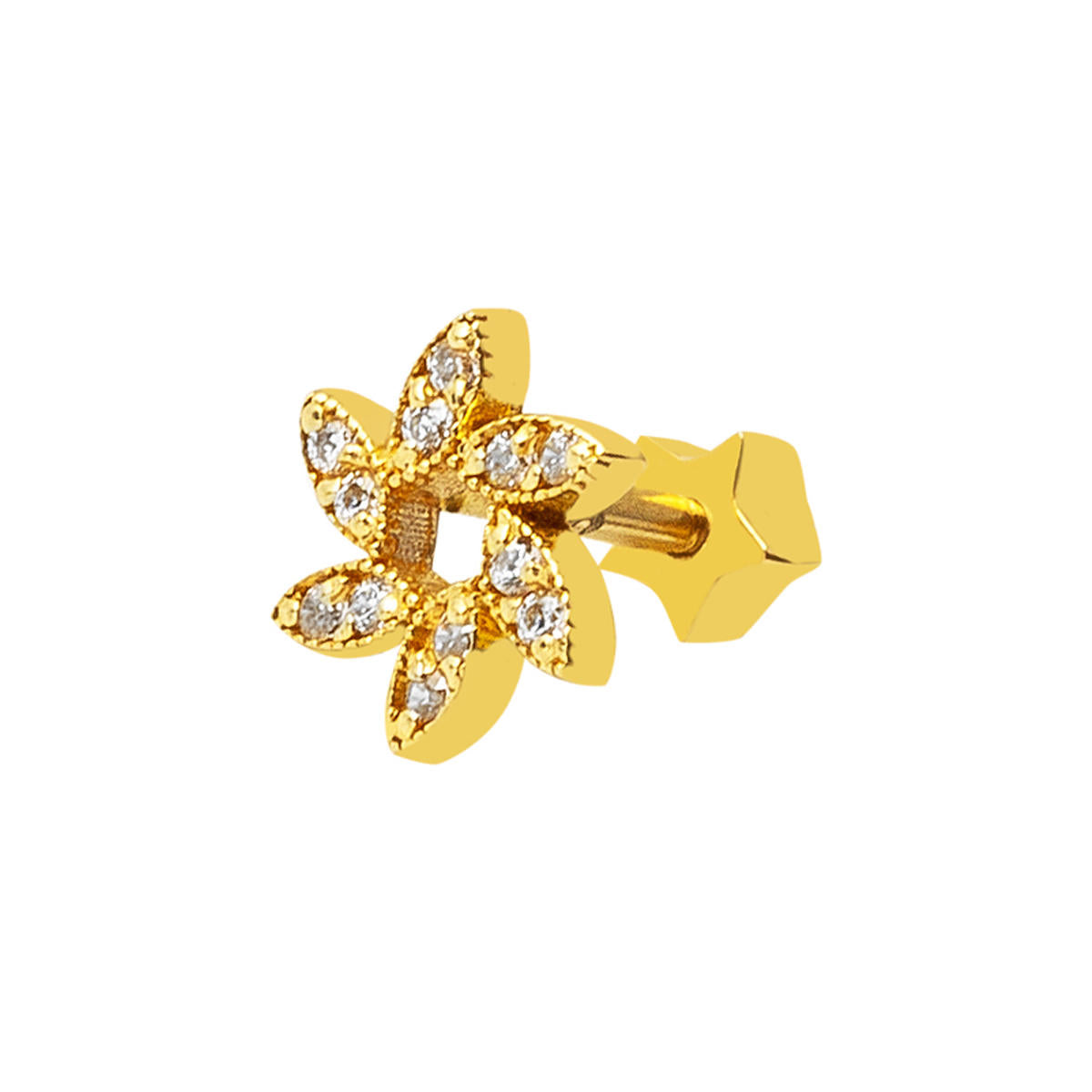 14 Karat Gold Piercing Tragus Earring