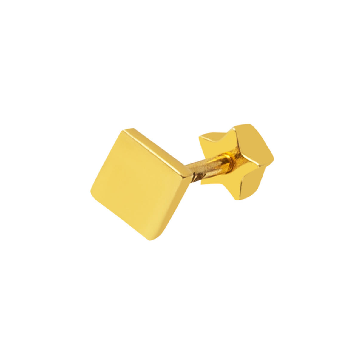 14 Carats Or Carré Tragus Boucle d'Oreille