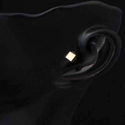 14K Gold Kare Tragus Earring - 14K - 0.5g - EZ Gold