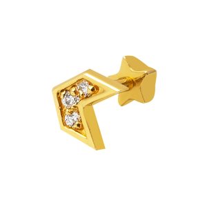 Yön 14 Karat Gold Tragus Earring