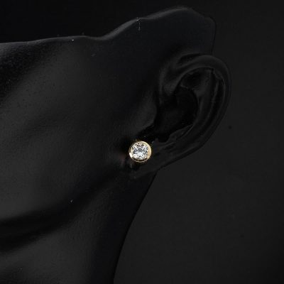 Solitaire 14 Carats Klips Or Boucle d'oreille - 14K - 1.4g - EZ Gold