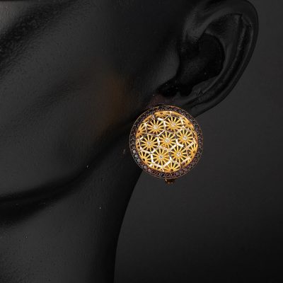 Yaşam Çiçeği 14 Ayar Altın Küpe - 14K - 4.06g - EZ Gold