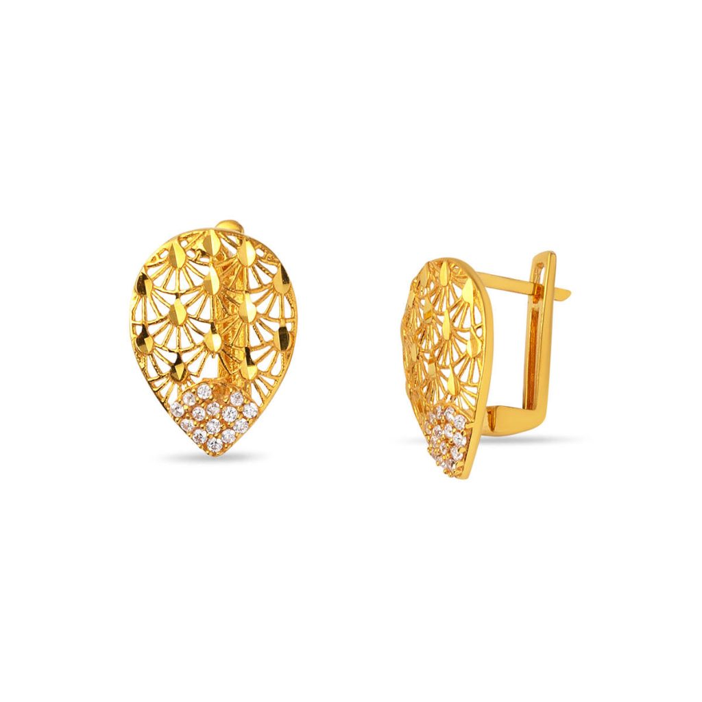 Life 22 Karat Gold Earring