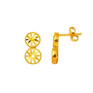 Etoile 22 Carats sans Pierre Or Boucle d&rsquo;Oreille