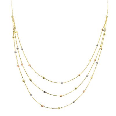 Çok a Chaine Boules en Or Collier