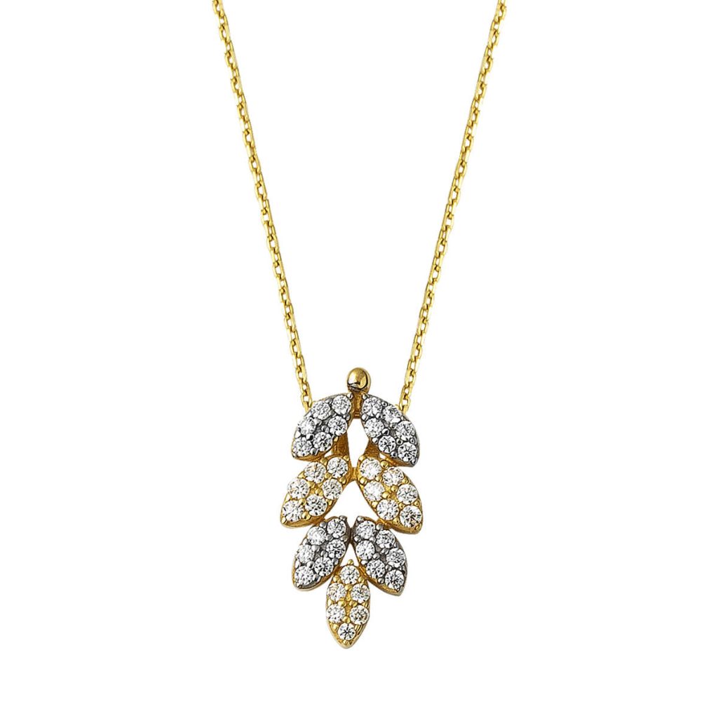 Leaf 14 Karat Gold Necklace