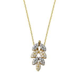 Leaf 14 Karat Gold Necklace