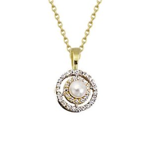 Asti de Perles Or Collier