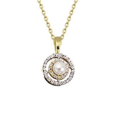 Asti avec Perles Or Collier