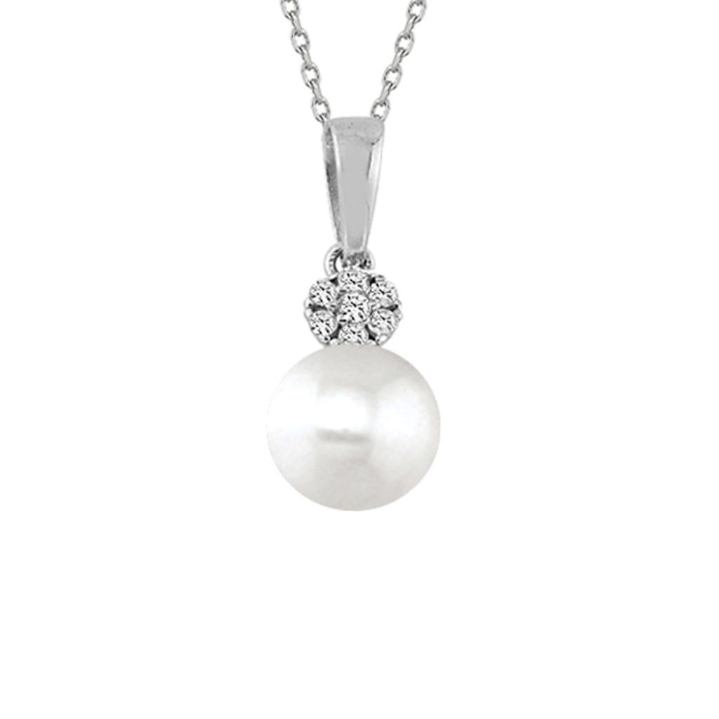 Massima Pearl White Gold Necklace