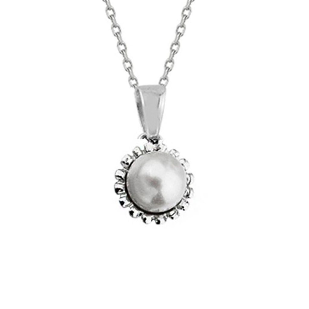 Falla de Perles Blanc Or Collier