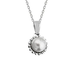 Falla Pearl White Gold Necklace