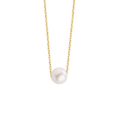 avec Perles 14 Carats Or Collier