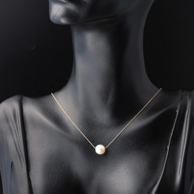 avec Perles 14 Carats Or Collier - 14K - 1.5g - EZ Gold