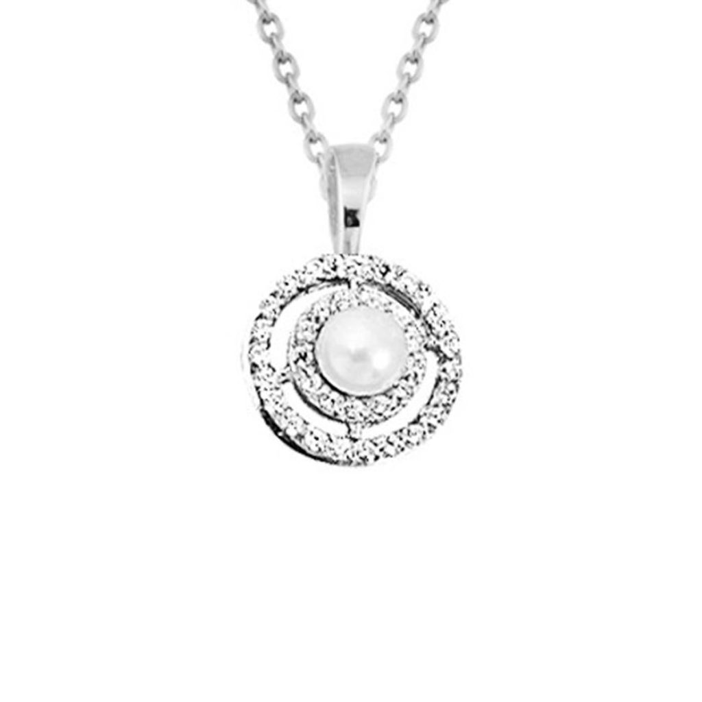 Asti Pearl White Gold Necklace