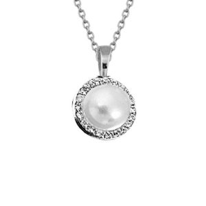 Luino Pearl White Gold Necklace