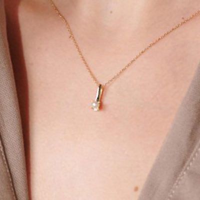 Versay avec Perles Or Collier - 14K - 1.7g - EZ Gold