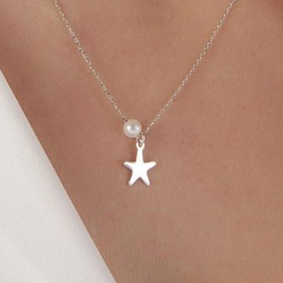 Stelsa avec Perles Blanc Or Collier - 14K - 1.7g - EZ Gold