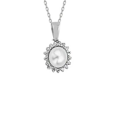 Este avec Perles Blanc Or Collier
