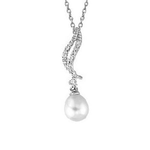 Isabella de Perles Blanc Or Collier