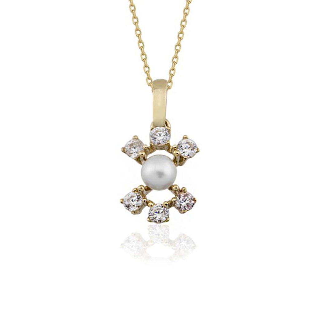 Angers Pearl Gold Necklace