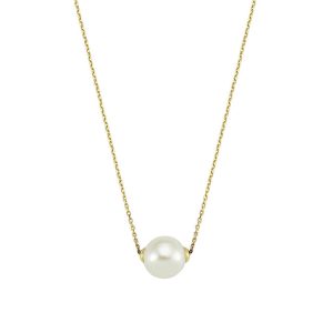 de Perles 14 Carats Or Collier