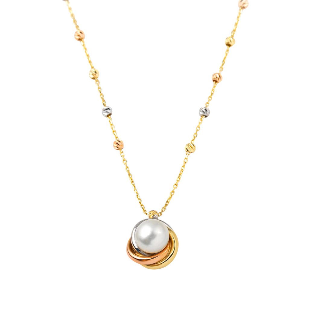 Top Top Gold Chain Pearl Necklace