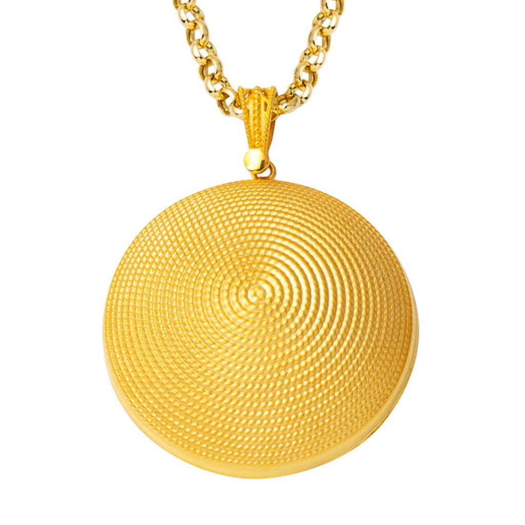 Beypazarı 14 Karat Gold Necklace 3 cm Çaplı