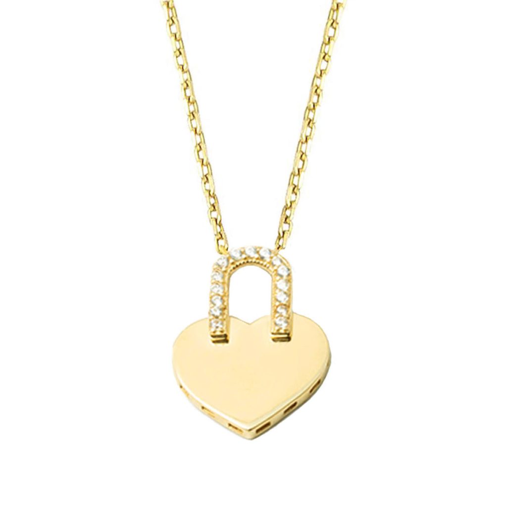 14 Karat Gold Asma Kilit Necklace