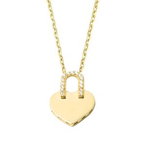 14 Karat Gold Asma Kilit Necklace