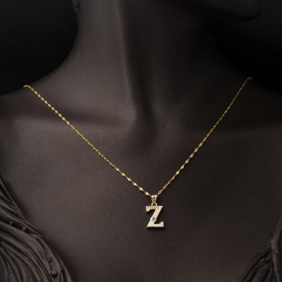 Lettera Z Baş Lettreli 14 Carats Or Collier - 14K - 2.01g - EZ Gold