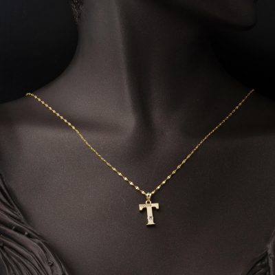 Lettera T Lettrei 14 Carats Or Collier - 14K - 1.94g - EZ Gold