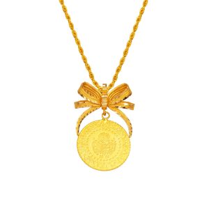 Half Gold 22 Karat Fiyonklu Necklace