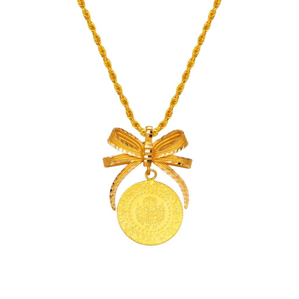 Quarter Gold 22 Karat Fiyonklu Necklace