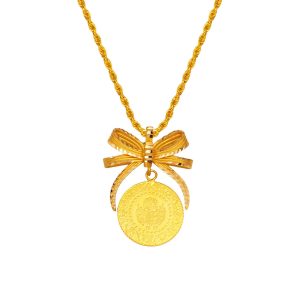 Quarter Gold 22 Karat Fiyonklu Necklace