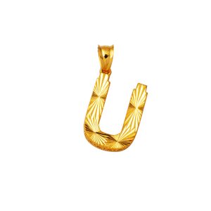 Ü Letteri Zincirsiz 22 Karat Gold Necklace