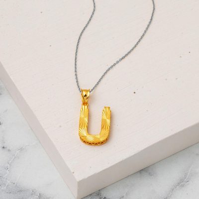 Ü Lettrei Zincirsiz 22 Carats Or Collier - 22K - 1.33g - EZ Gold