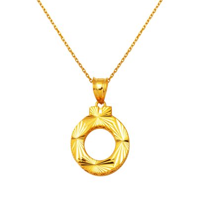 Üç Boyutlu Ö Lettrei 22 Carats Or Collier
